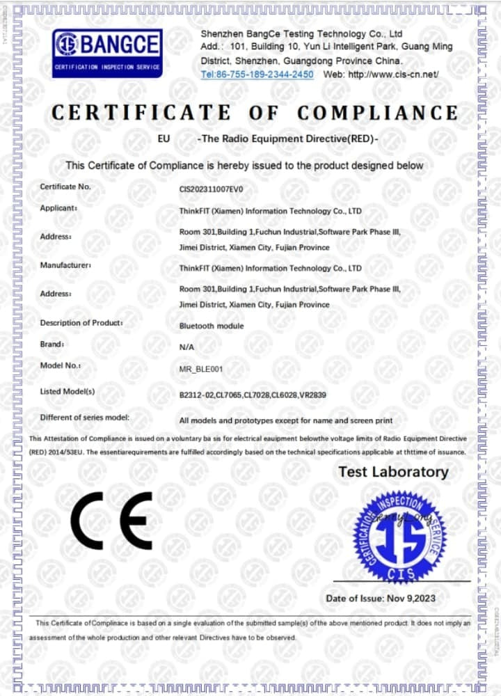 CE Certification