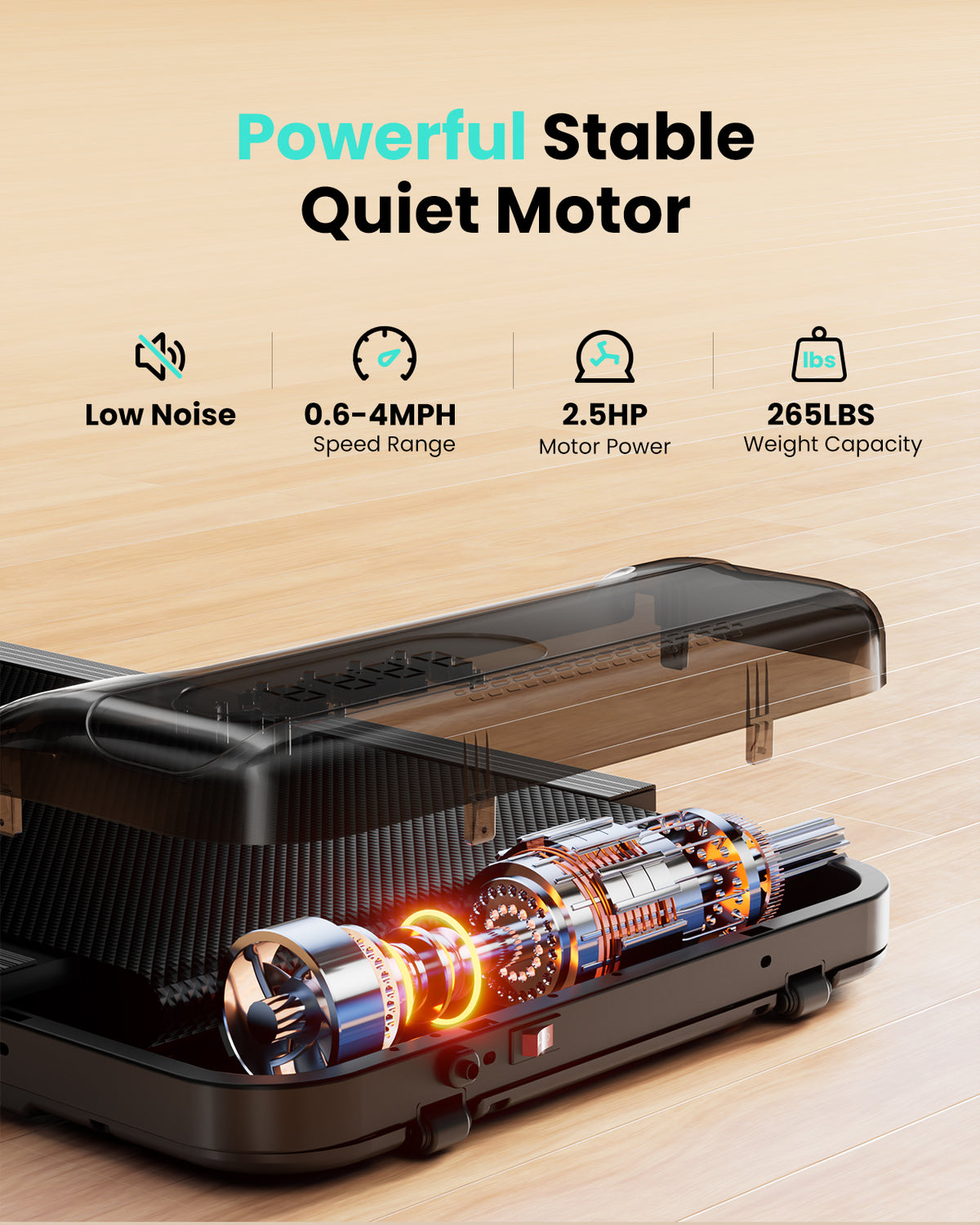 Abonow Walking Pad Under Desk Treadmill for Home Office