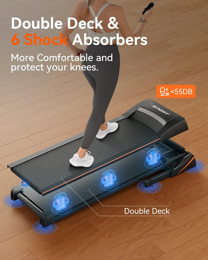 Folding Treadmill for Home with Auto Incline