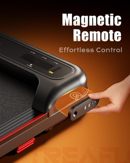 TREAFLOW Walking Pad with 8% Incline, Under Desk Treadmill, 4.0MPH