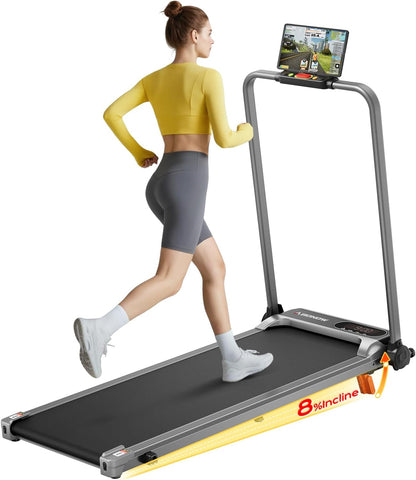 Abonow Walking Pad Treadmill with Handle Bar for Home Office