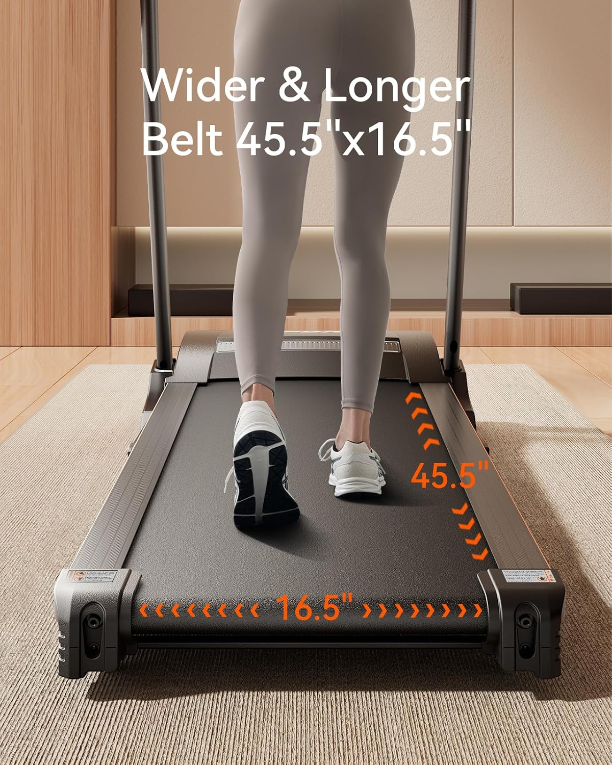 Folding Treadmill for Home with Auto Incline