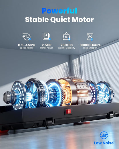 Under Desk Walking Pad Treadmill for Home