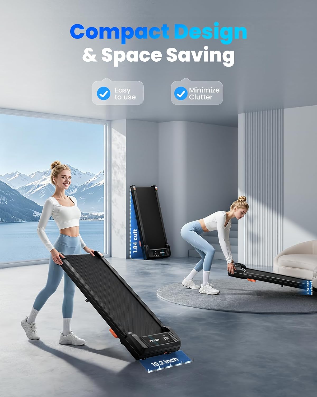 Under Desk Walking Pad Treadmill for Home