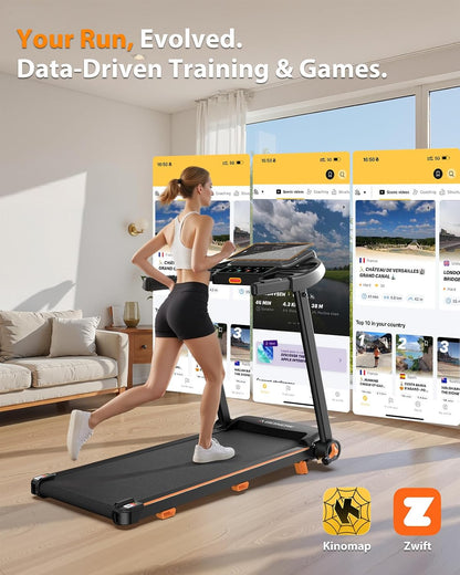 Abonow Foldable Treadmill for Home with Incline - 8.5MPH Max Speed