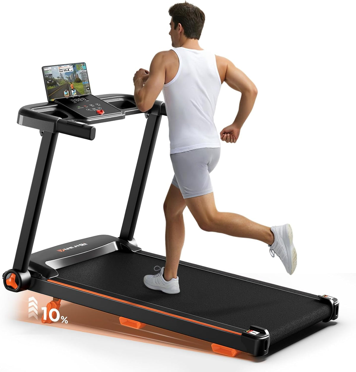 Treadmill with 10%/25% Incline 8.5/10MPH for Office Home Gym